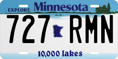 MN license plate 727RMN
