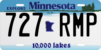 MN license plate 727RMP