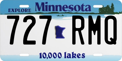 MN license plate 727RMQ