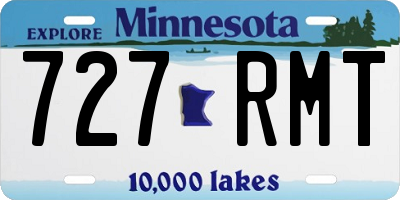 MN license plate 727RMT