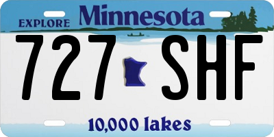 MN license plate 727SHF