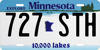 MN license plate 727STH