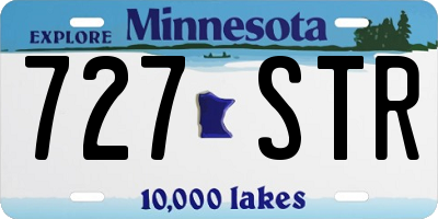 MN license plate 727STR