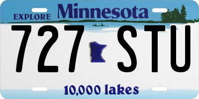 MN license plate 727STU