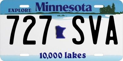 MN license plate 727SVA