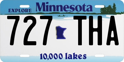 MN license plate 727THA