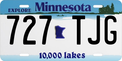 MN license plate 727TJG