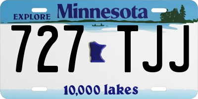 MN license plate 727TJJ