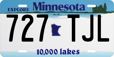 MN license plate 727TJL