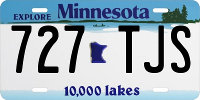 MN license plate 727TJS