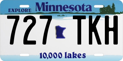 MN license plate 727TKH