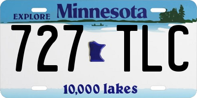 MN license plate 727TLC