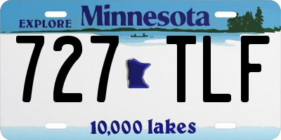 MN license plate 727TLF