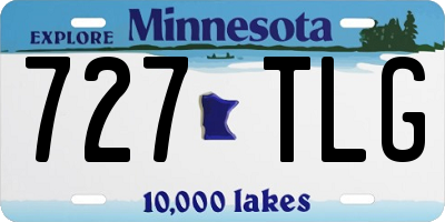 MN license plate 727TLG
