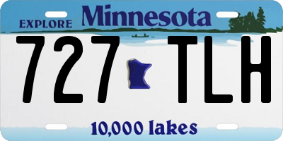 MN license plate 727TLH