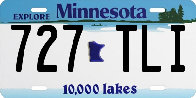 MN license plate 727TLI