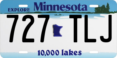 MN license plate 727TLJ