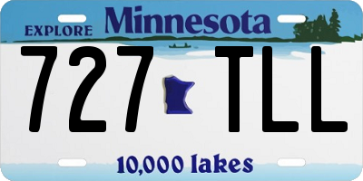 MN license plate 727TLL