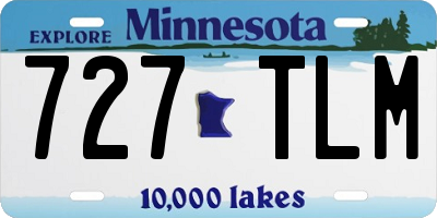 MN license plate 727TLM