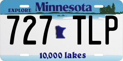 MN license plate 727TLP