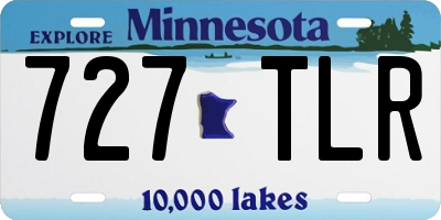 MN license plate 727TLR