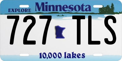 MN license plate 727TLS