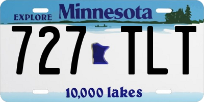 MN license plate 727TLT
