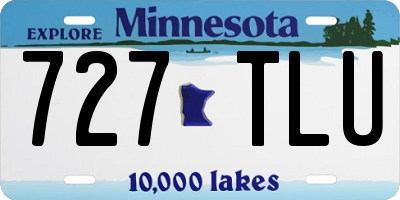MN license plate 727TLU