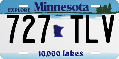 MN license plate 727TLV