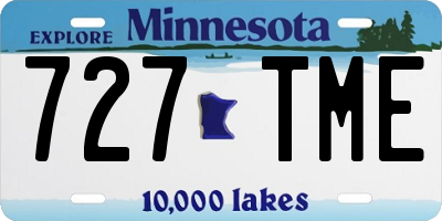 MN license plate 727TME