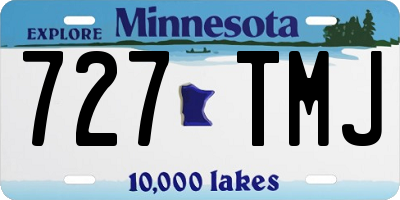 MN license plate 727TMJ