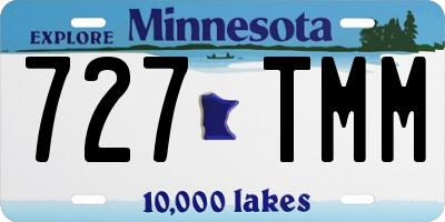 MN license plate 727TMM