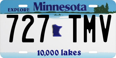 MN license plate 727TMV