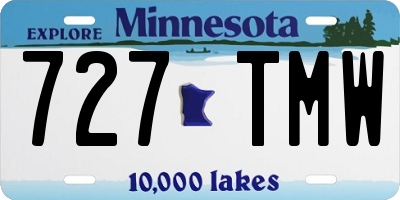 MN license plate 727TMW