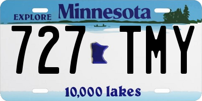 MN license plate 727TMY