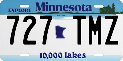 MN license plate 727TMZ