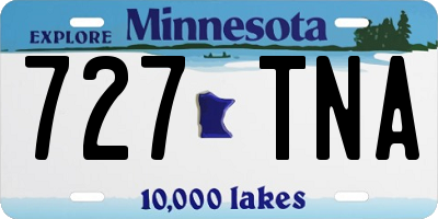 MN license plate 727TNA