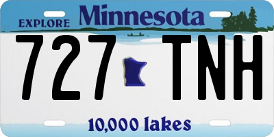 MN license plate 727TNH