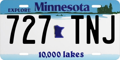 MN license plate 727TNJ