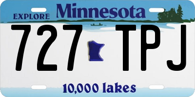 MN license plate 727TPJ
