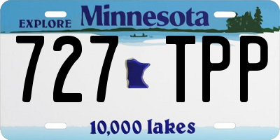 MN license plate 727TPP