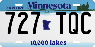 MN license plate 727TQC