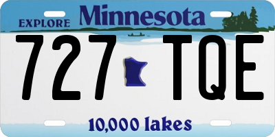 MN license plate 727TQE