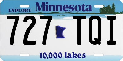 MN license plate 727TQI