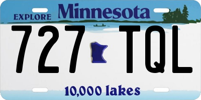 MN license plate 727TQL