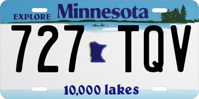 MN license plate 727TQV