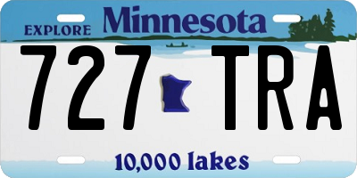 MN license plate 727TRA