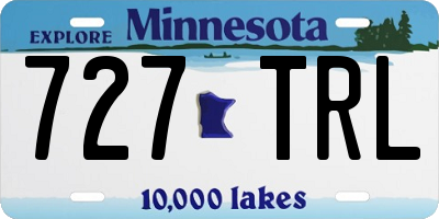 MN license plate 727TRL