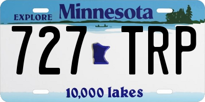 MN license plate 727TRP