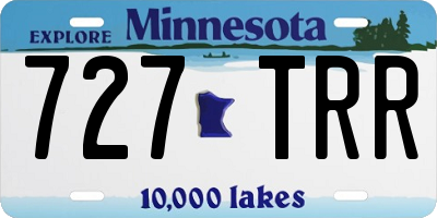 MN license plate 727TRR